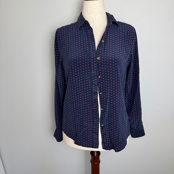 C Wonder Polka Dot Button Up Shirt - Picture 1 of 7